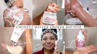 Vlogmas Ep 4 Coconut Scented Winter Shower Routine Hygiene Tips Shopping Skincare More