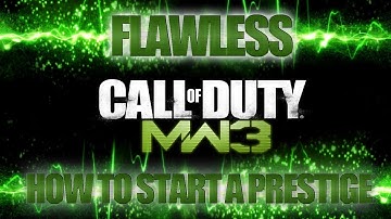 How to start a new Prestige - Flawless Kill Confirmed - Modern Warfare 3