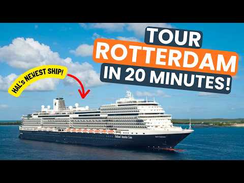 ESSENTIAL Ship Tour of MS Rotterdam - ⏰ IN 20 MINUTES! #hollandamericaline #cruiseship