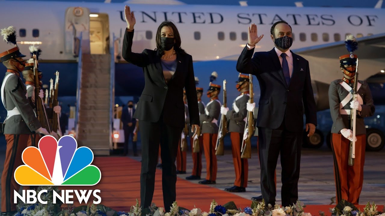 VP Harris Arrives In Guatemala As Migrants Surge At Southern Border