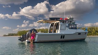 STRUGGLES LIVING OFF GRID ON A 25'RANGER TUG beautiful bonefish flats fishing in the Bahamas Ep 43