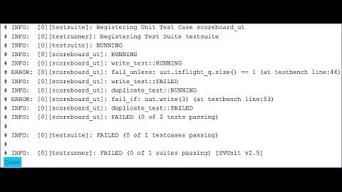 SystemVerilog Unit Testing (SVUnit) -- Verilog Module Example
