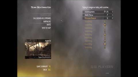 Pre Game Chat: CoD MW2 Banter