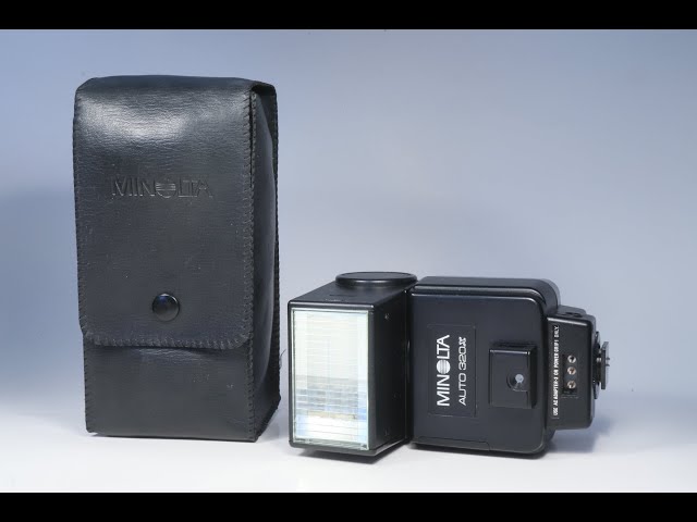 MINOLTA 来い ストロボ AUTO ELECTROFLASH 320X（中古）