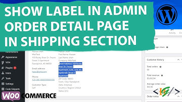 How to Display Shipping Form Labels for WooCommerce Fields Text in Admin Order Detail Page WordPress
