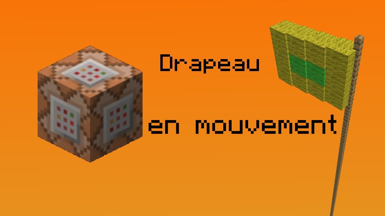 Drapeau en mouvement minecraft - YouTube