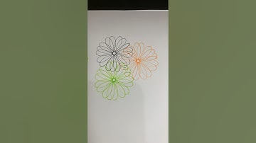 Flower spirograph🌼 #satisfying #art #viralvideo #shorts