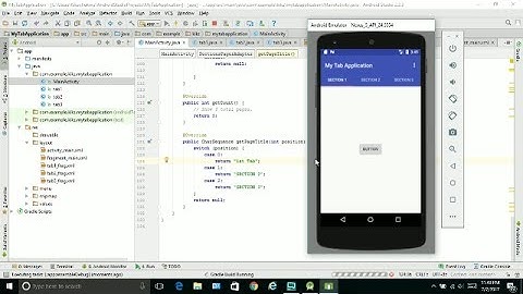 Tabbed Activity ANDROID STUDIO TUTORIALS