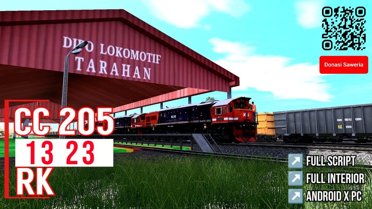 Stasiun Tarahan - Stasiun Sukamenanti || Share CC 205 13 23 TNK RK || Full Script, Full Interior