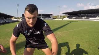 Entraînement rugby : Réception de coup d'envoi