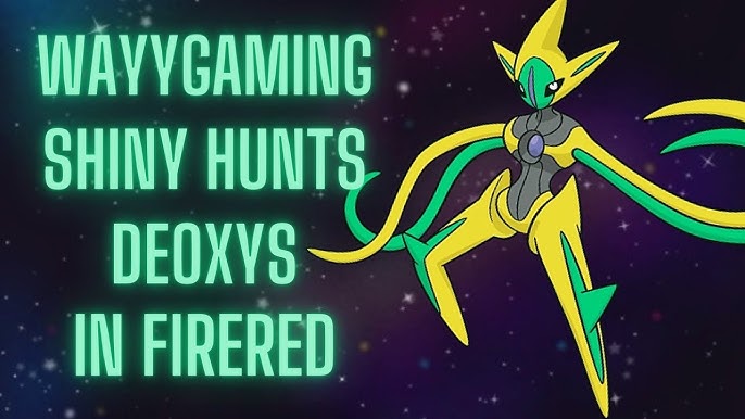 Sabian on X: Shiny Deoxys after 35,652 resets in Fire Red!! This will  definitely go down as one of my most prized shinies ever, and it's my 2nd  longest hunt of all