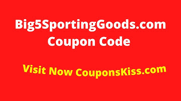 Big 5 Coupon 10% off $30 in-store 2024, Big 5 Sporting Goods Coupons