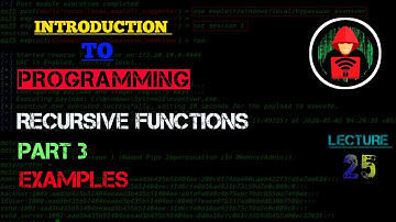 CS1100 | Lec 25 | Introduction to programming | Recursive Functions Part 3