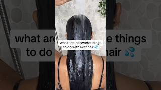 nothing damage wet hair more than this ? | hair growth tips youtubeshort hair hairgrowth