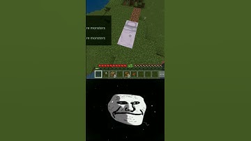 When you play on peaceful difficulty 😰😳 troll face meme 😁 #flugxe #shorts