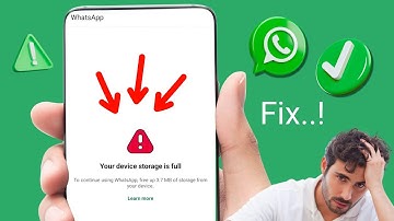 How to Fix WhatsApp Your device storage is full Problem | Fix Your device storage is full Problem