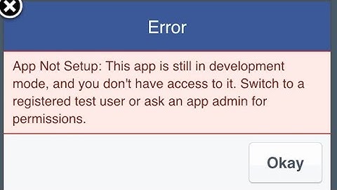 how to fix app not setup facebook error 2022 | this app is still development mode | facebook login
