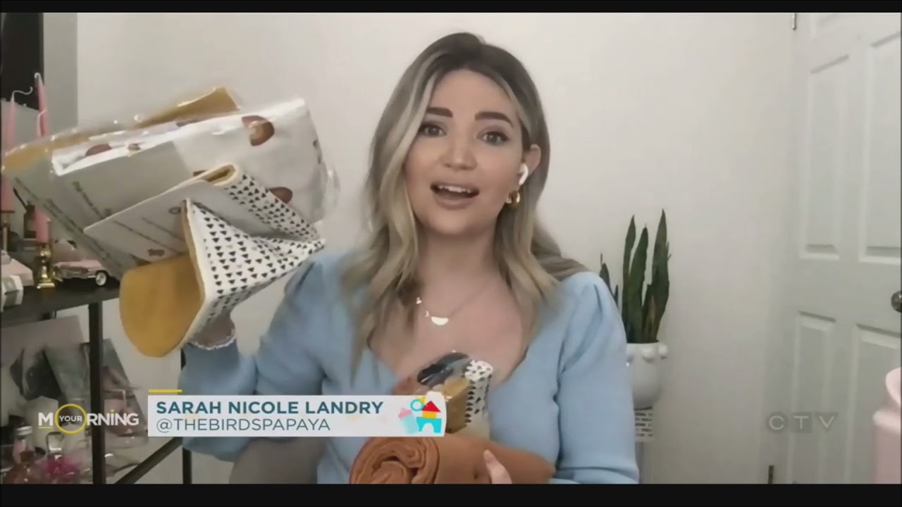 Brean organic baby essentials Showcased on YourMorning-CTV by Sarah Nicole Landry/The Birds Papaya