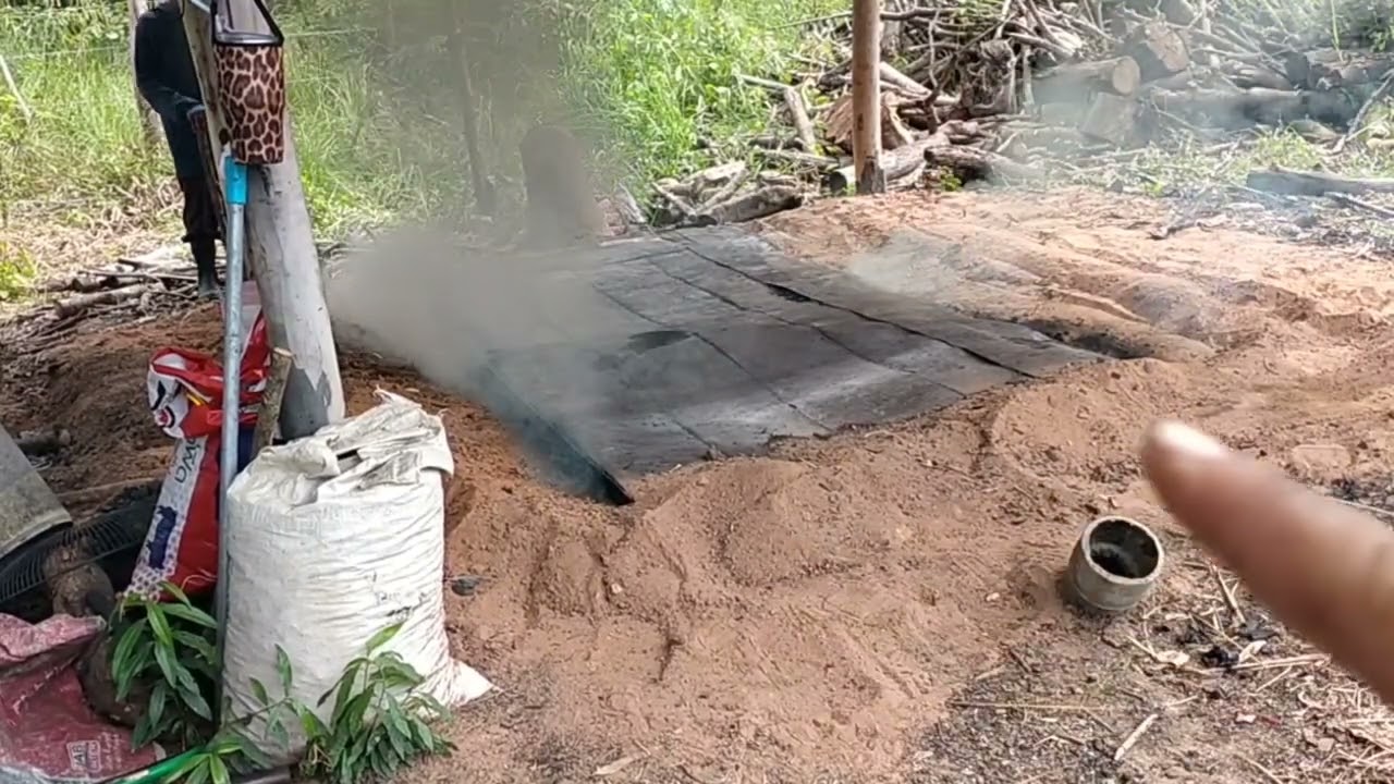 วิธีเรียงไม้และบังคับควันไฟออกปล่องควัน