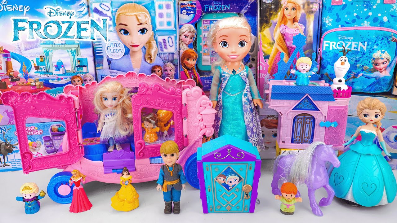 Unboxing Disney Princess Toys Collection | Pull-Along Musical Carriage Set | Anna's Arendelle Castle