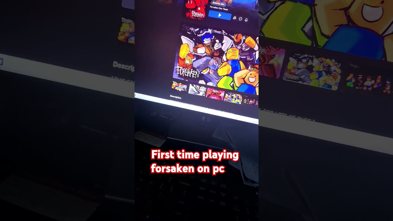 First time playing forsaken on pc 
