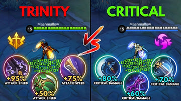 Karrie Trinity Build vs Karrie Full Critical Build