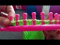 Calzettoni di lana con telaio circolare Knitting Loom metodo elisa video 3
