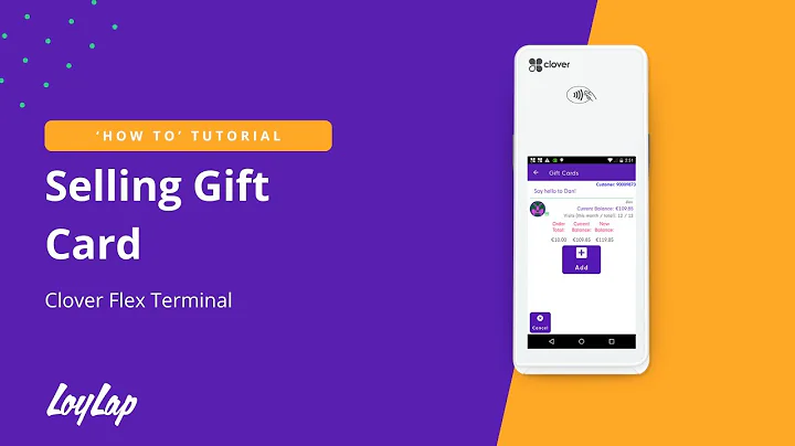 Selling a Gift Card on Your Clover Flex