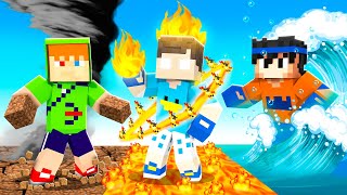 CONSEGUIMOS NOVOS PODERES DOS ELEMENTOS DA NATUREZA NO MINECRAFT!!