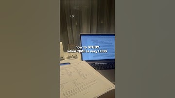 how to study when time is less 🌟