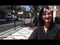 Talking to the owner of Cafe Trieste on Alvarado in downtown Monterey about the new outdoor seating