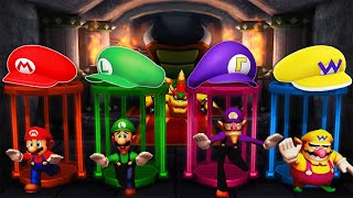 Мульт Mario Party The Top 100 Minigames Mario Vs Luigi Vs Waluigi Vs Wario Master Difficulty