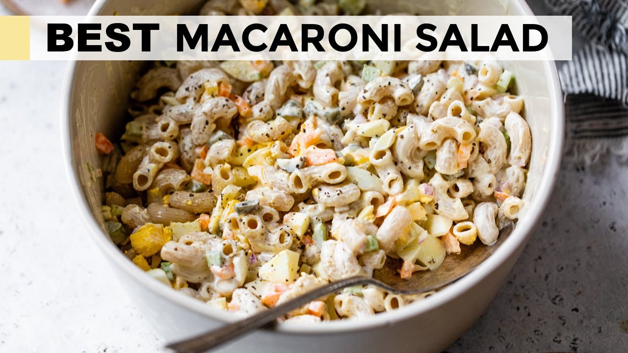 BEST MACARONI SALAD | healthy, deli-style recipe | Clean & Delicious