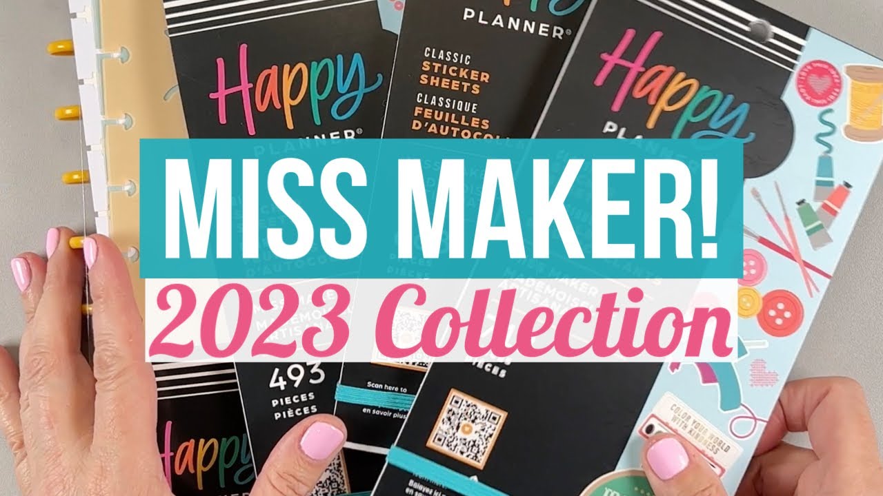 3 - Happy Planner Miss Maker Classic Journaling Stencil Bookmark Packs  (3pcs) 