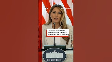 Melania Trump makes rare public appearance at White House AI meeting. #AI #MelaniaTrump #BBCNews