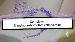 Math bac pc: complexe(homothétie /translation /rotation)