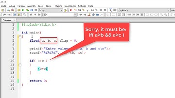 Triangle Valid or Not based On Sides: C Program