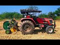 Mahindra arjun novo 605 di tractor goes to bharat baler vaigol performance in our area..