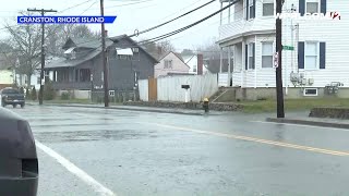 VIDEO NOW: Road conditions are wet in Cranston