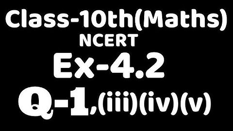 Class10 Ex 4.2 Q1 (iii)(iv)(v) maths Ncert chap4,Factorisation method,Quadratic Equation,VKS Maths x