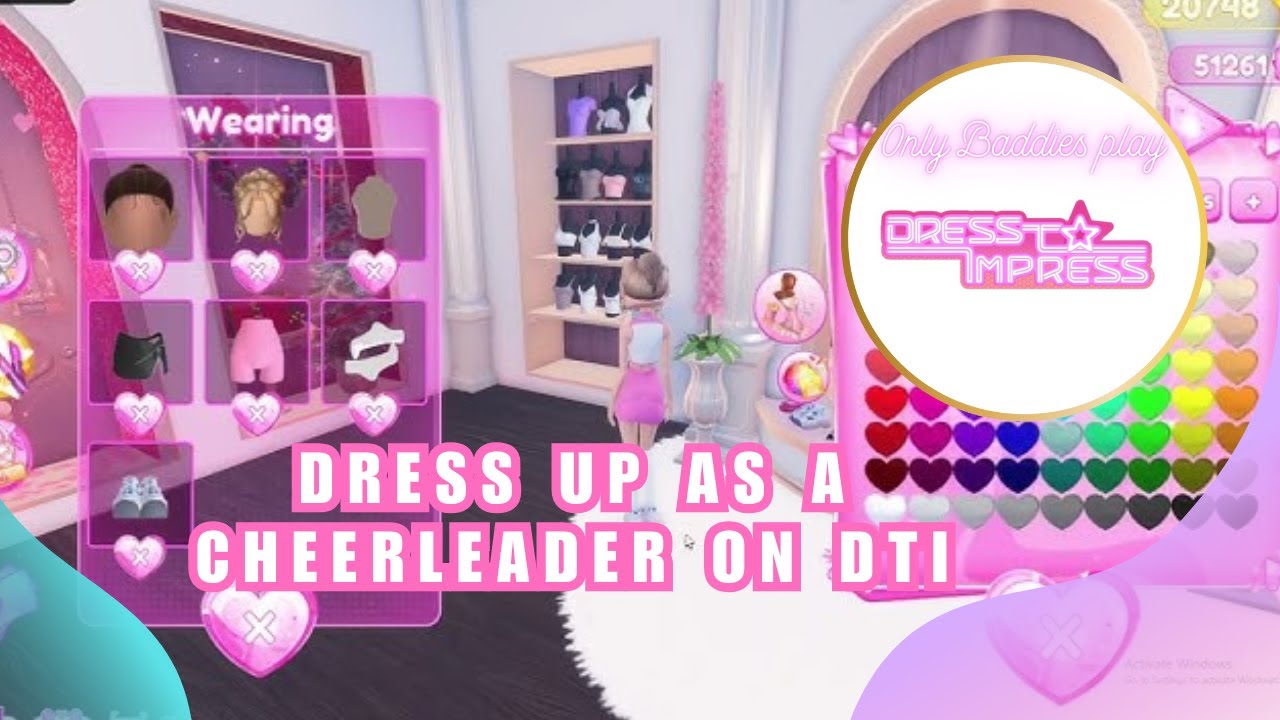 cheerleader dress to impress Best Cheerleader Outfit for NON-VIP! Dress to Impress Look Ideas