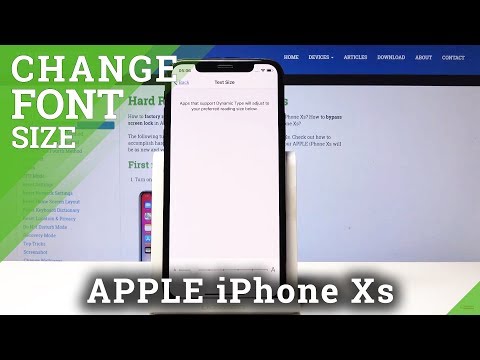 How to Change Font Size in iPhone Xs - Adjust Font Style