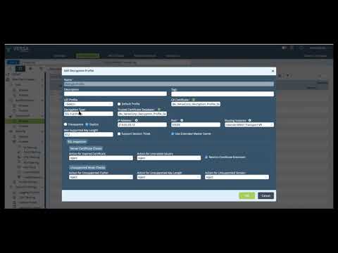 Versa Networks SDWAN and Security Demo