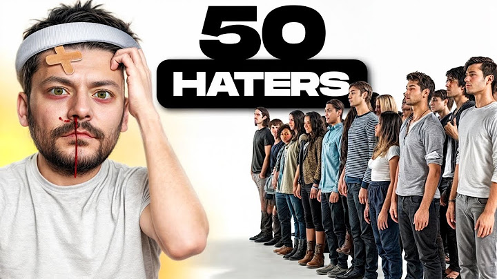 J'invite 50 haters face à moi (ils ont 10 secondes pour me roaster)