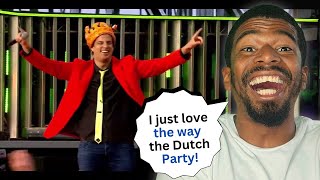American Reacts to Dutch Kingsday Party 2019 (Left Right by Snollebollekes w. Eng Subs)
