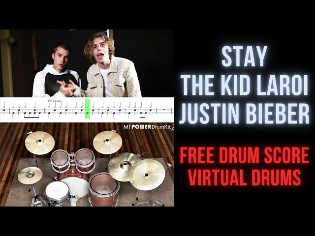 Ghost - Justin Bieber (Drum Score) Sheet music for Drum group (Solo)