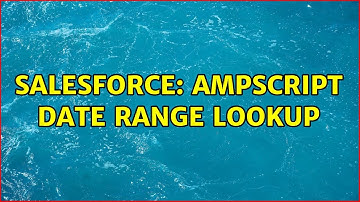 Salesforce: Ampscript date range lookup (2 Solutions!!)