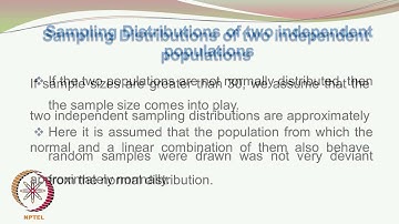 Mod-01 Lec-13 Sampling distributions and the Central Limit Theorem