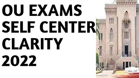OU EXAMS SELF CENTER OR OUTSIDECENTER|DEGREE EXAMS DATES|TS|LATEST UPDATE ON DEGREE STUDENTS|2022|TS