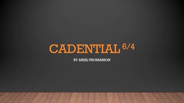 What is a cadential 6/4 chord?